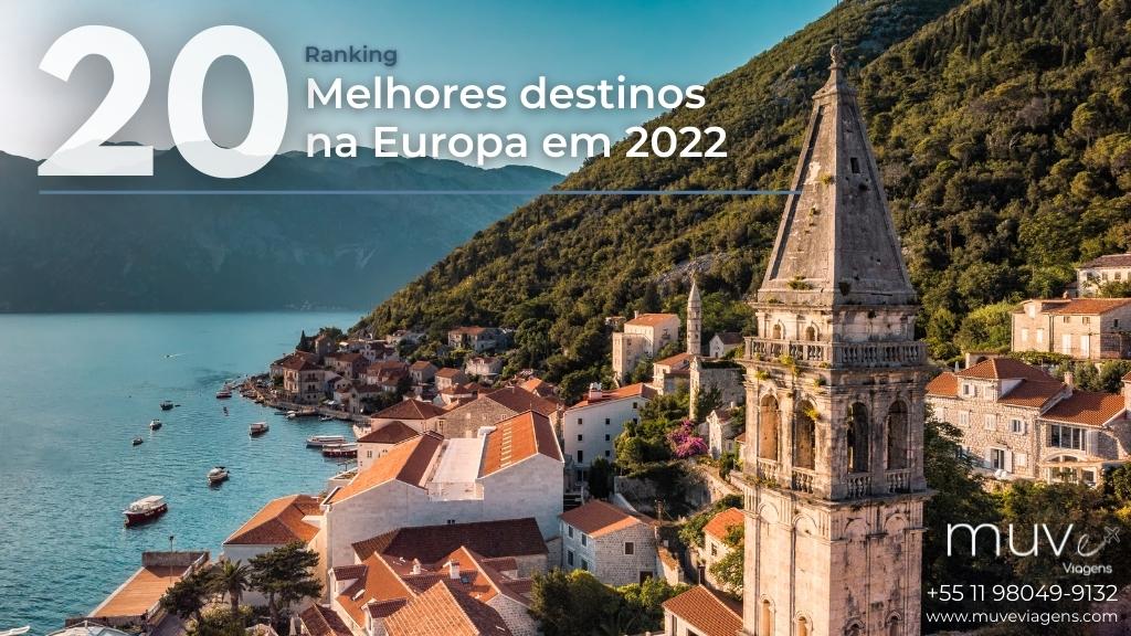 MUVe Viagens fala sobre os 20 melhores destinos para pacote de vigem na Europa.